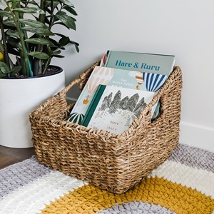 Accessoires de bureau, porte-papier en jonc de mer, support de rangement pour journaux, gadgets pour le bureau à domicile - Product Image 4