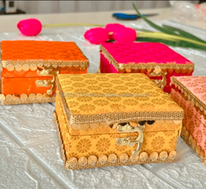 Handmade Elegant Decorative Jewelry <b>Box</b> for <b>Weddings</b> Diwali Bridesmaids' <b>Favors</b> Traditional Festive Holiday Supplies Gifting - Product Image 1