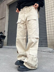 Pantalones Cargo de PANA con múltiples bolsillos personalizados de la mejor calidad, botón desmontable de secado rápido, cierre de mosca, ropa de calle al aire libre de última moda - Product Image 6