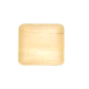 Assiette de bambou en bois feuille de palmier areca à emporter biodégradable compostable bon marché pour la nourriture - Product Image 4