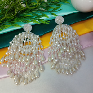 Boucles d'oreilles en résine pour dames à la mode Meilleure qualité Bijoux de mode Dernières boucles d'oreilles pour la fête de mariage - Product Image 1