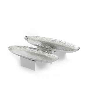 First Quality Golden Plated Hammered Metal Kitchenware Food <b>Breakfast</b> Serving <b>Tray</b> Wholesale Decorative Food Carrying <b>Tray</b> - Product Image 5