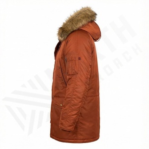 Nouvelle veste parka classique à capuche pour homme confortable 2025, parka personnalisable de qualité supérieure - Product Image 3
