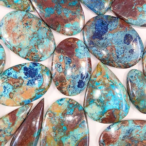 Est rrade ryhrysocolla hathattuckite aboabochon Holot de ryhrysocolla ememstone Fo Jewelry - Product Image 1
