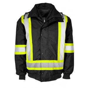 Chaquetas Impermeables de Alta Visibilidad para Trabajo de Construcción con Franjas Reflectantes y Personalización Completa - Product Image 1