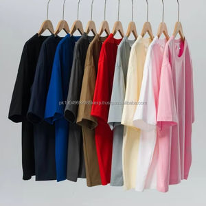 260Gsm 100% Cotton <b>High</b> Quality Oversized Unisex O-<b>neck</b> Short Sleeve <b>Tshirts</b> for Logo Printing - Product Image 1