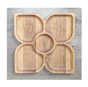 Round Double Design High Quality Kitchen Ware Tray for <b>Food</b> <b>Server</b> Hotel and Cafe Used Top Selling - Product Image 4