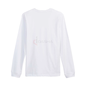 Chemises en coton épais personnalisées Street Style T-shirt à manches longues surdimensionné pour hommes - Product Image 2