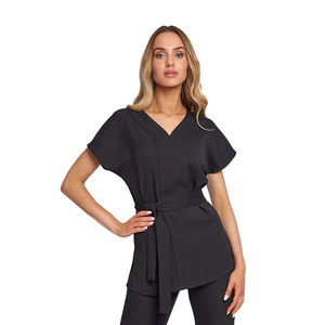 Uniformes de hospital Médico Scrubs Enfermera Manga larga Nuevo color Scrub Suit Mujeres Conjunto elástico - Product Image 2