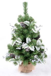 Decorated Mini & Small Christmas <b>Trees</b> 45–120cm – Luxury Styles with Bows, Ornaments & LED <b>Lights</b>, Potted Xmas <b>Trees</b> Wholesale - Product Image 1