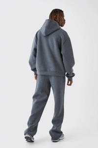 OEM Pantalon de survêtement en polaire lourde surdimensionné personnalisé pour hommes Streetwear Joggers en coton - Product Image 2