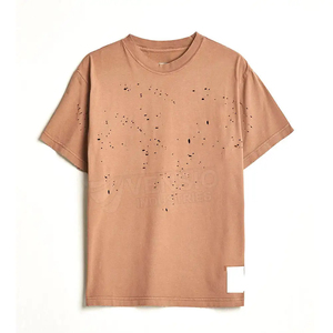 Wholesale Custom Men's Summer Round Neck T-<b>Shirt</b> Cotton 250grams Lightweight Breathable OEM ODM Work <b>Shirts</b> - Product Image 1