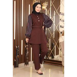 Traje Midi con Estampado de Piedras, Estilo Casual - Product Image 6