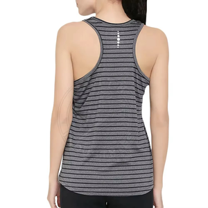 Débardeur sans manches pour femmes de haute qualité gilet en coton à séchage rapide en noir gris chemise courte pour dames confort - Product Image 5