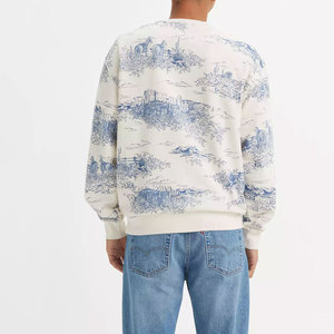 Coupe régulière hommes sweats hiver impression numérique tenue décontracté confortable manches longues polaire en gros - Product Image 2