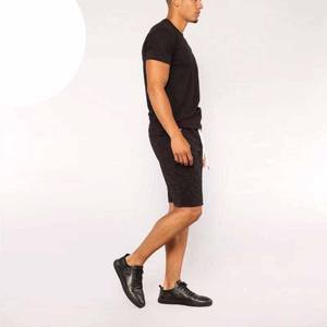 Short de sport sur mesure pour hommes, couleur unie, nouveau style, vêtements de fitness décontractés, tissu en velours côtelé, fabriqué au Pakistan, en vente - Product Image 5