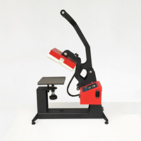Presse à chaud pour étiquetage promotionnel |   Presse d'étiquetage automatique 15x15cm pour l'impression de logos sur les casquettes, les gobelets