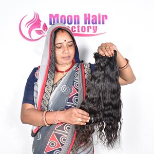 Cheveux humains indiens de temple, qualité naturelle, en vrac, prix de gros, fabrication directe d'usine, vente en gros à bas prix - Product Image 5