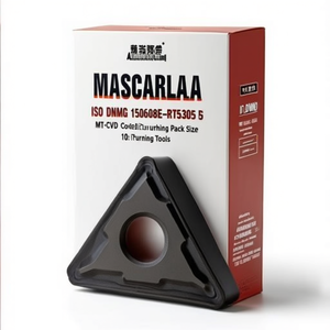 Inserto de Torneado Indexable con Recubrimiento MT-CVD ISO DNMG 150608E-RT5305 D.5,16mm, Paquete de 10 para Herramientas de Torneado - Product Image 2