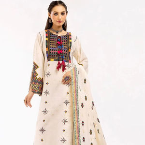 2025สำหรับผู้หญิงเดรสแขนยาวทรงเอไลน์ลำลองปักลายสำหรับฤดูหนาวเป็นมิตรกับสิ่งแวดล้อมซักได้ - Product Image 1