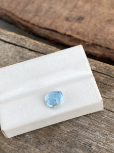 Increíble PIEDRA DE cabujones en forma de corazón de Aguamarina de Color superior Natural con buen brillo, piedras preciosas sueltas para hacer joyas de 1,79 quilates - Product Image 3