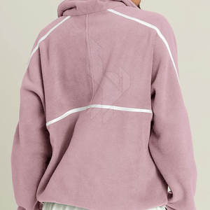 Sudadera de Forro Polar Sherpa para Mujer, Cuello Camisero, Alta Calidad, Colores Personalizados, Estilo Urbano, Transpirable, para el Frío Invierno - Product Image 3