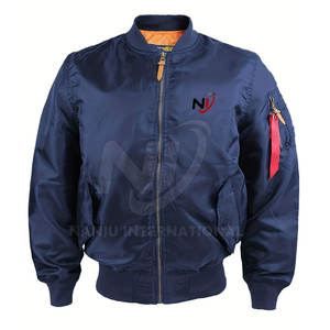 Chaqueta bomber de invierno para hombre con cuello levantado, ropa de abrigo de talla grande hecha en fábrica para hombre - Product Image 1