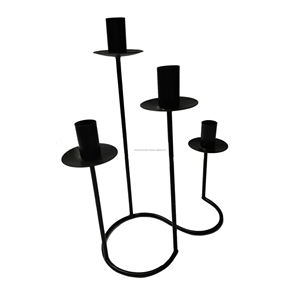 เชิงเทียน6แขนกวาดและที่วางเทียนมาตรฐานพร้อมกระทะหยด - Product Image 6