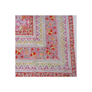 Vente directe du fabricant de chemins de table en pur coton blanc imprimé à la main - Product Image 3