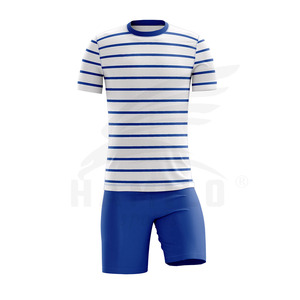 Uniforme de football pour hommes 100% polyester pas cher, best-seller 2024, nouveau design, col en V, séchage rapide, nom d'équipe personnalisé, HAMILO SPORTS - Product Image 5