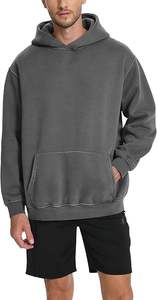 Sudaderas con capucha de lavado ácido informales para hombre, ropa de invierno, sudaderas con capucha de lavado ácido informales de Color sólido, ropa de moda, sudaderas con capucha de lavado ácido ajustadas para hombre - Product Image 3
