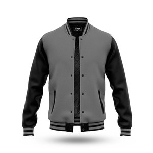 Chaquetas Varsity Personalizadas con Logotipo para Hombre, Estilo Urbano, 100% Algodón, Cálidas, Resistentes al Viento, Transpirables, Cuello en V, Invierno, Grosor Fino, 2024 - Product Image 1