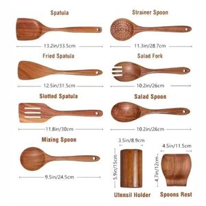 ช้อนไม้สัก  อุปกรณ์ทำครัวไม้สัก  ช้อนทำครัวไม้สัก  อุปกรณ์ครัวไม้สัก  ชุดช้อนไม้สักธรรมชาติ - Product Image 6