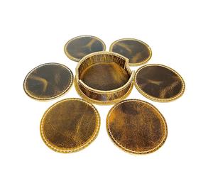 ที่รองแก้วหนังรอบที่มีคุณภาพสูงที่กำหนดเองรอบรถไฟเหาะหนังที่มีสีที่ไม่ซ้ำกันปรับแต่งขนาดที่ขายดีที่สุด - Product Image 1