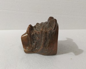 Vintage Bronce Acabado Bull Dog Metal Sujetalibros Par Artesanía Decorativa Metal Artesanía - Product Image 6