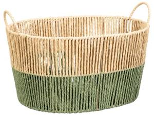 Cesta de Almacenamiento Redonda de Pasto Marino Natural para Niños, Cesta Tejida para Utensilios de Cocina, Cesta Colorida con Tapa - Product Image 6