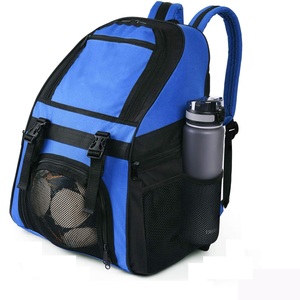 Portable Stylish <b>Reflective</b> PVC Sports Backpack Blue Color Fitness Water Bottle Holder 50-70L Soccer/Basketball - Product Image 2