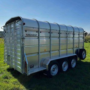 Remorque robuste pour le transport de bétail, cadre en acier durable, transporteur d'animaux sûr sur la route, capacité de charge élevée - Product Image 1