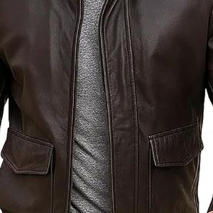 เสื้อแจ็คเก็ตมอเตอร์ไซค์หนังแกะแท้สำหรับผู้ชาย สไตล์สปอร์ตฤดูหนาว ซิป ไซส์ XS บริการ OEM แบบกลับด้านได้ ย้อมเส้นด้าย แห้งเร็ว - Product Image 5