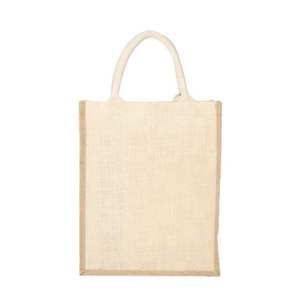 Sacs fourre-tout en jute noir Sac fourre-tout en jute de qualité supérieure Sacs en jute naturel avec impression personnalisée - Product Image 1