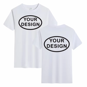 Camiseta de verano 100% de algodón para hombre y mujer, camiseta con logotipo personalizado, bordado o estampado de imagen - Product Image 3