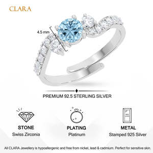 NOVAMART Fine Buy Premium 925 Pure Sterling Silver <b>Rings</b> for Women Rhodium Plated with <b>Diamond</b> Statement Men's <b>Ring</b> Jewelry Whol - Product Image 5