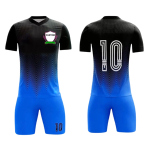 Conjunto de Camisetas y Pantalones Cortos de Fútbol Sublimados Personalizados de Última Moda, 100% Poliéster, Transpirables, de Secado Rápido, Diseño de Camiseta Deportiva - Product Image 3