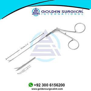 Castroviejo Eye scissors 115mm microsurgery caspar มีปลายแหลมทำจากสแตนเลส - Product Image 3