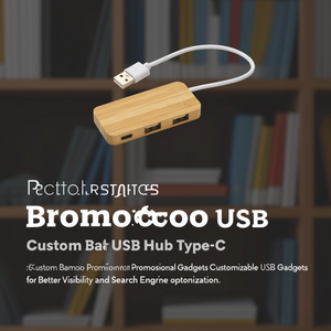 Hub USB in Bambù Personalizzato Tipo-C, Gadget Promozionali USB Personalizzabili per una Migliore Visibilità e Ottimizzazione SEO - Product Image 3