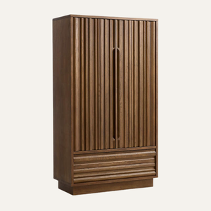 Mueble de Almacenamiento Moderno con Listones de Madera para Bar en Casa, Bodega, Sala de Estar, Comedor, Uso en Hoteles - Diseño de Muebles Versátil - Product Image 2