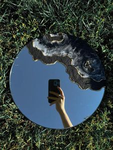 Modern Rectangle Designer Bathroom Sleek Vanity Hanging Wall <b>Photo</b> <b>Frame</b> Handmade Buffalo Bone - Product Image 5