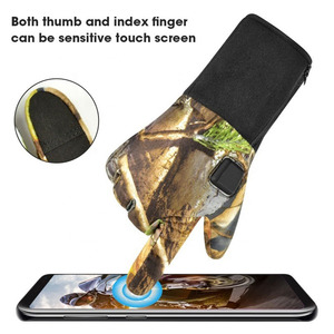 Gants de chasse isolés à doigts entiers, compatibles écran tactile, antidérapants, avec sangle de poignet réglable, camouflage, pour le tir, la pêche et les activités de plein air - Product Image 3