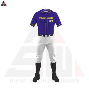 ชุดเครื่องแบบเบสบอลทำจากโพลีเอสเตอร์สำหรับผู้ใหญ่เหมาะกับทุกเพศพิมพ์ลายสีและโลโก้ได้ตามต้องการล่าสุด - Product Image 2
