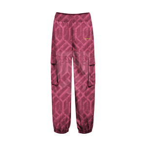 Taille personnalisée 100% coton pantalon cargo pour femme taille haute léger coupe ample anti-rides anti-boulochage multi-poches pour l'hiver - Product Image 1